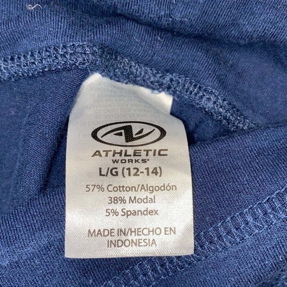 Athletic Works blue joggers size large 12-14 - Picture 3 of 7